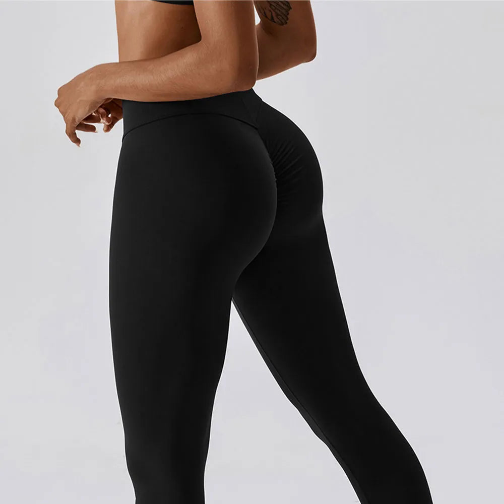 Seamless Yoga Pants High Elastic Sports Fitness Legging Women High Wai ...